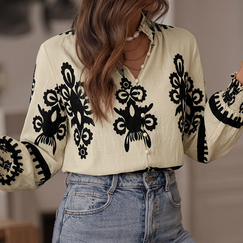 Women Boho-Chic Blouse Mune Fashion