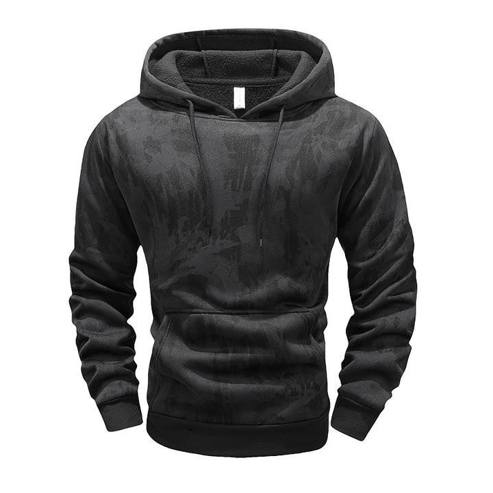 Men's Warm Lined Hooded Pullover