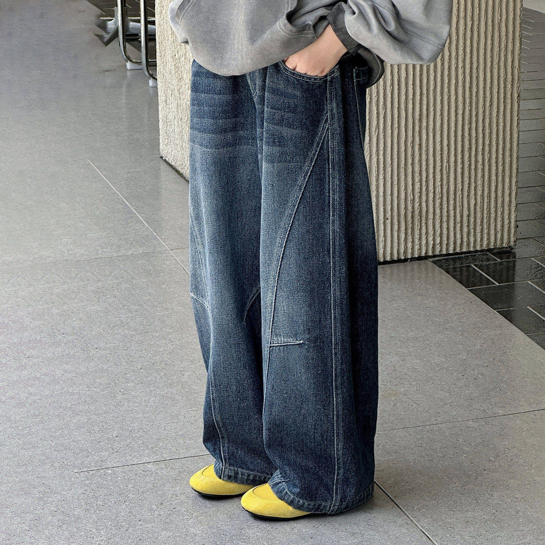 Unisex loose-fitting denim pants with a casual fit Mune Fashion