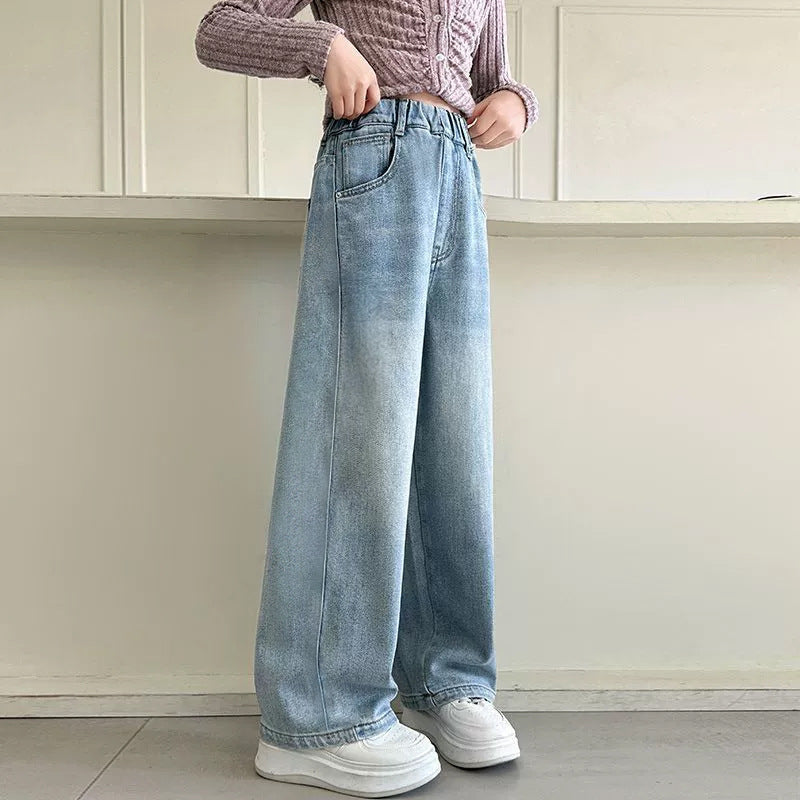 Women wide High-Waist jeans with narrow waistband Mune Fashion