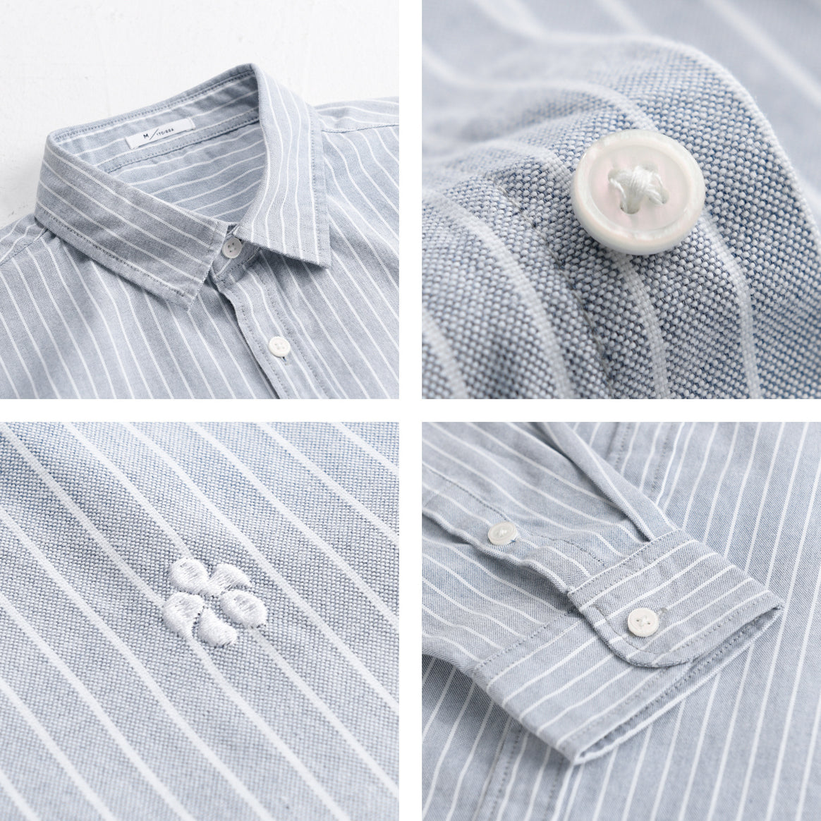 Men Striped Layering Shirt made of fine Oxford cotton fabric with a relaxed fit Mune Fashion