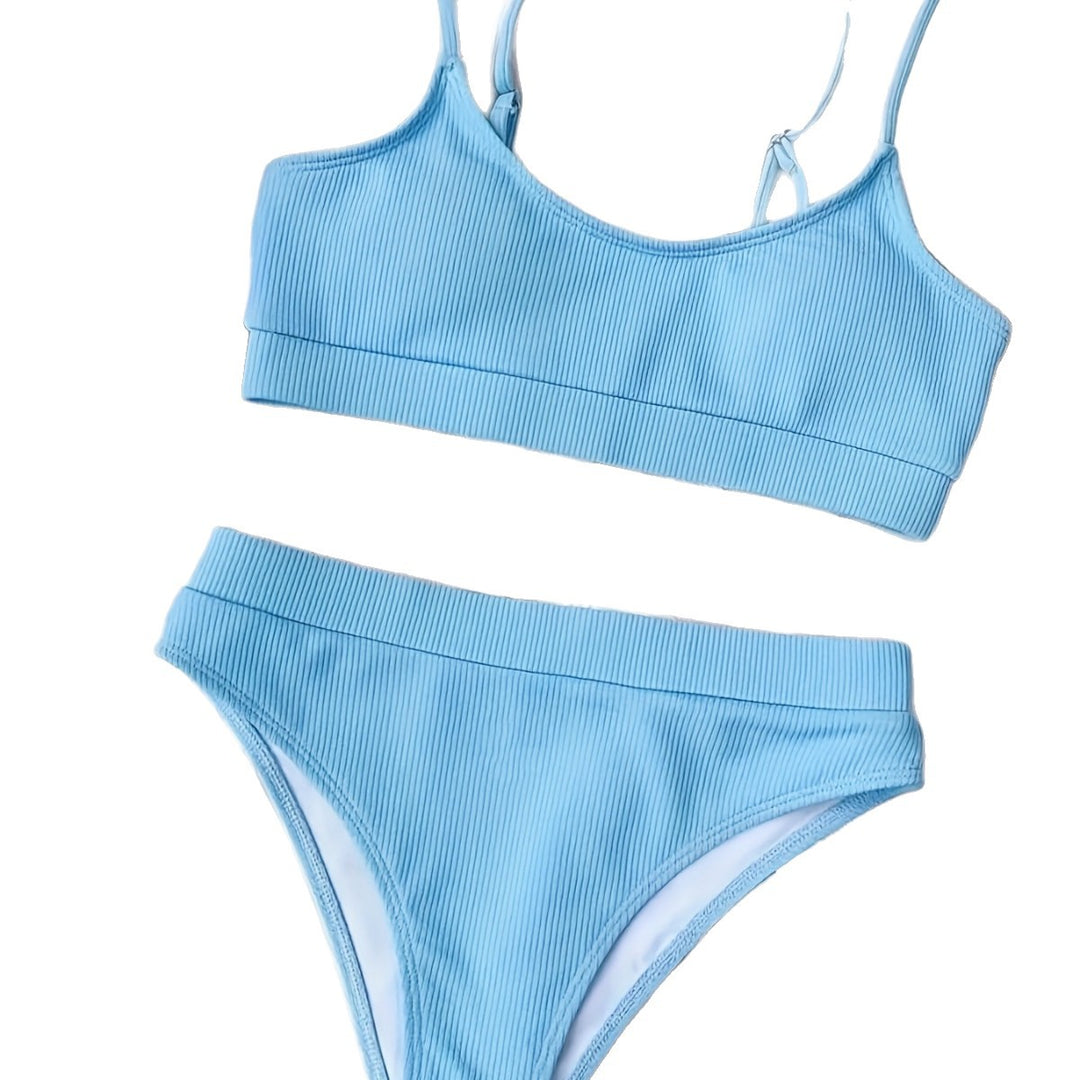 Damen Hochtailliertes Bikini-Set mit feuchtigkeitsableitendem Material Echo Archiv