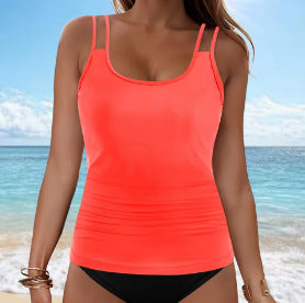 Ladies Tankini top with fashionable ruffle design Mune Fashion
