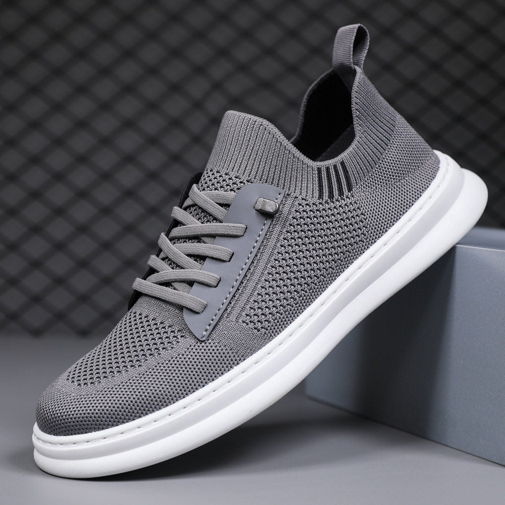 Men's Breathable Sneakers with Elastic Lacing System Mune Fashion