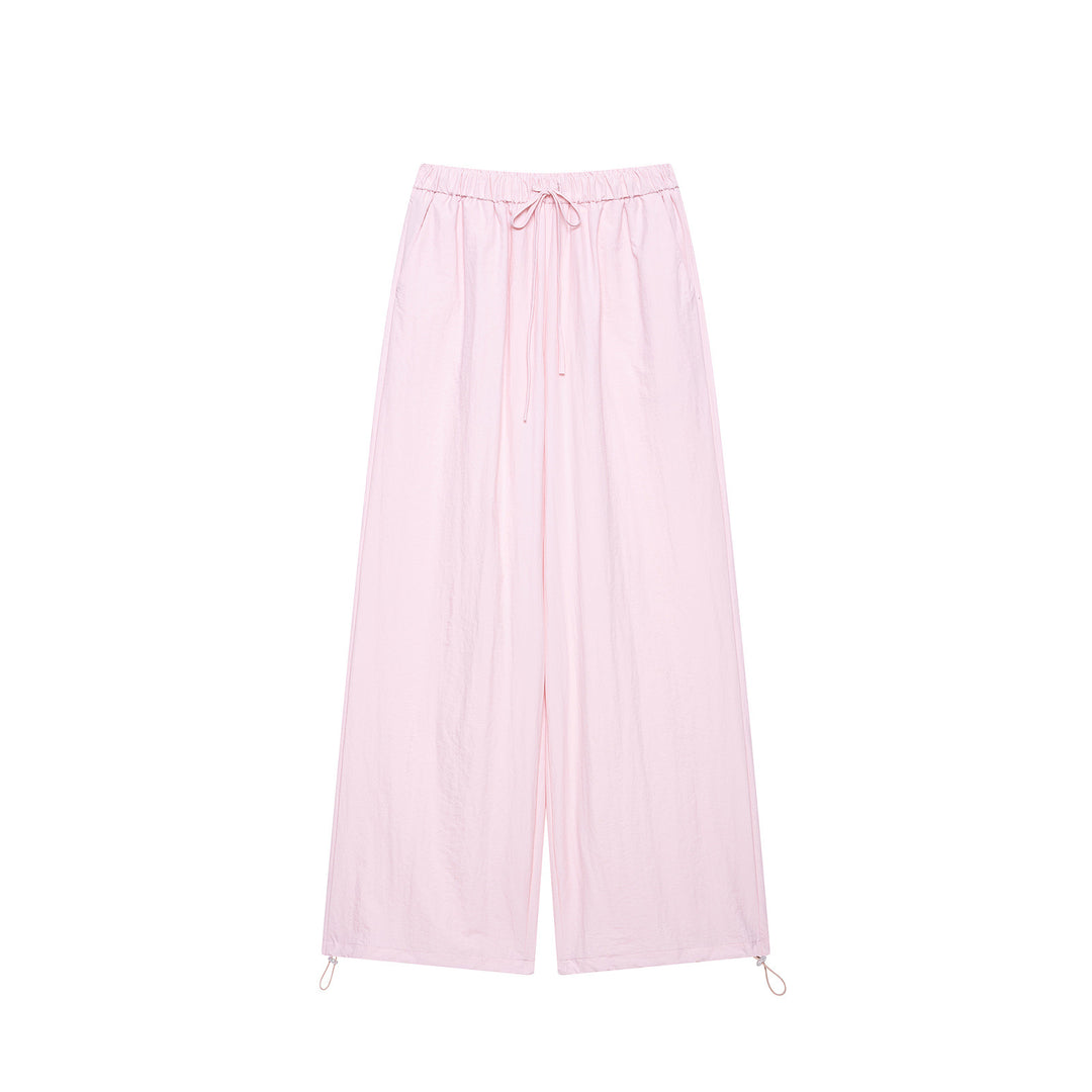 Women's Two-Piece Lounge Set with Light Cropped Jacket and Wide-Cut High-Waisted Pants Mune Fashion
