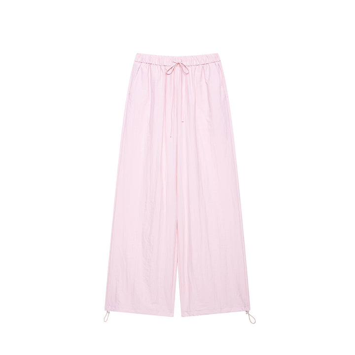 Women's Two-Piece Lounge Set with Light Cropped Jacket and Wide-Cut High-Waisted Pants Mune Fashion