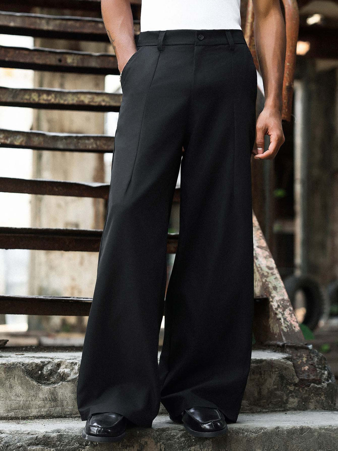 Men's elegant and comfortable wide fabric pants Mune Fashion