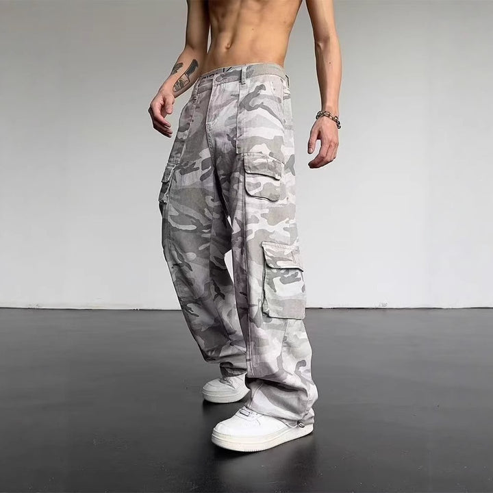Men's Camouflage Cargo Pants with Loose Fit Mune Fashion
