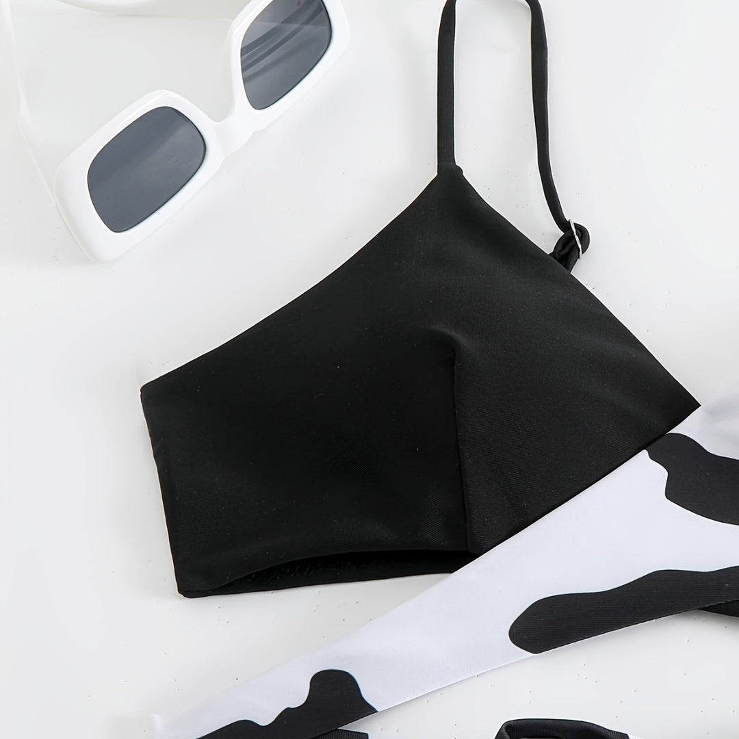 Women Triangle Bikini with sporty knot design Mune Fashion