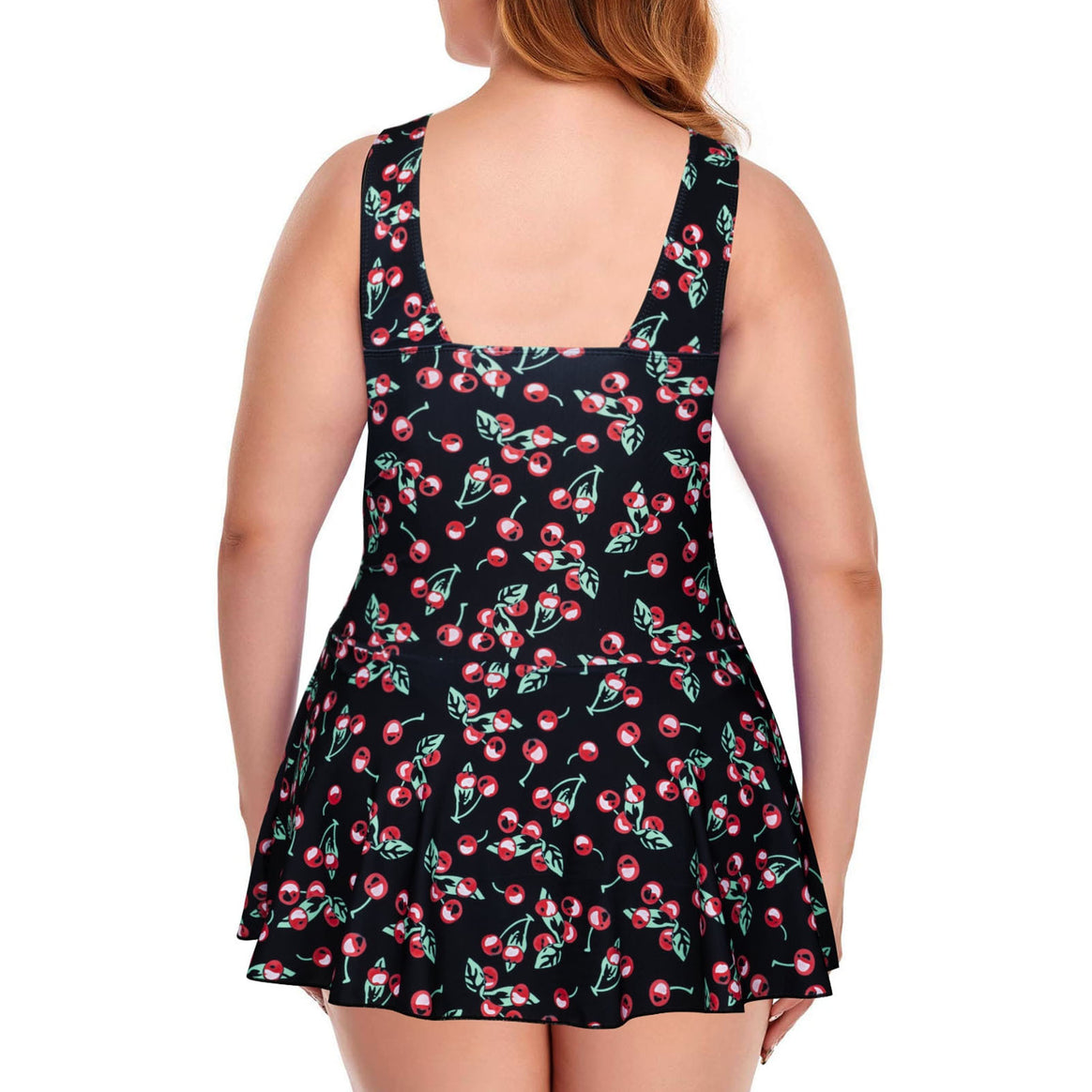 Women’s swimsuit with ruffle details and fresh cherry pattern Mune Fashion