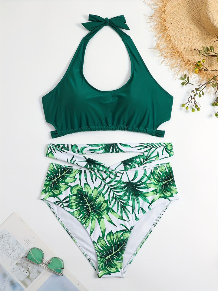 Women’s sporty elegant bikini set with floral design Mune Fashion