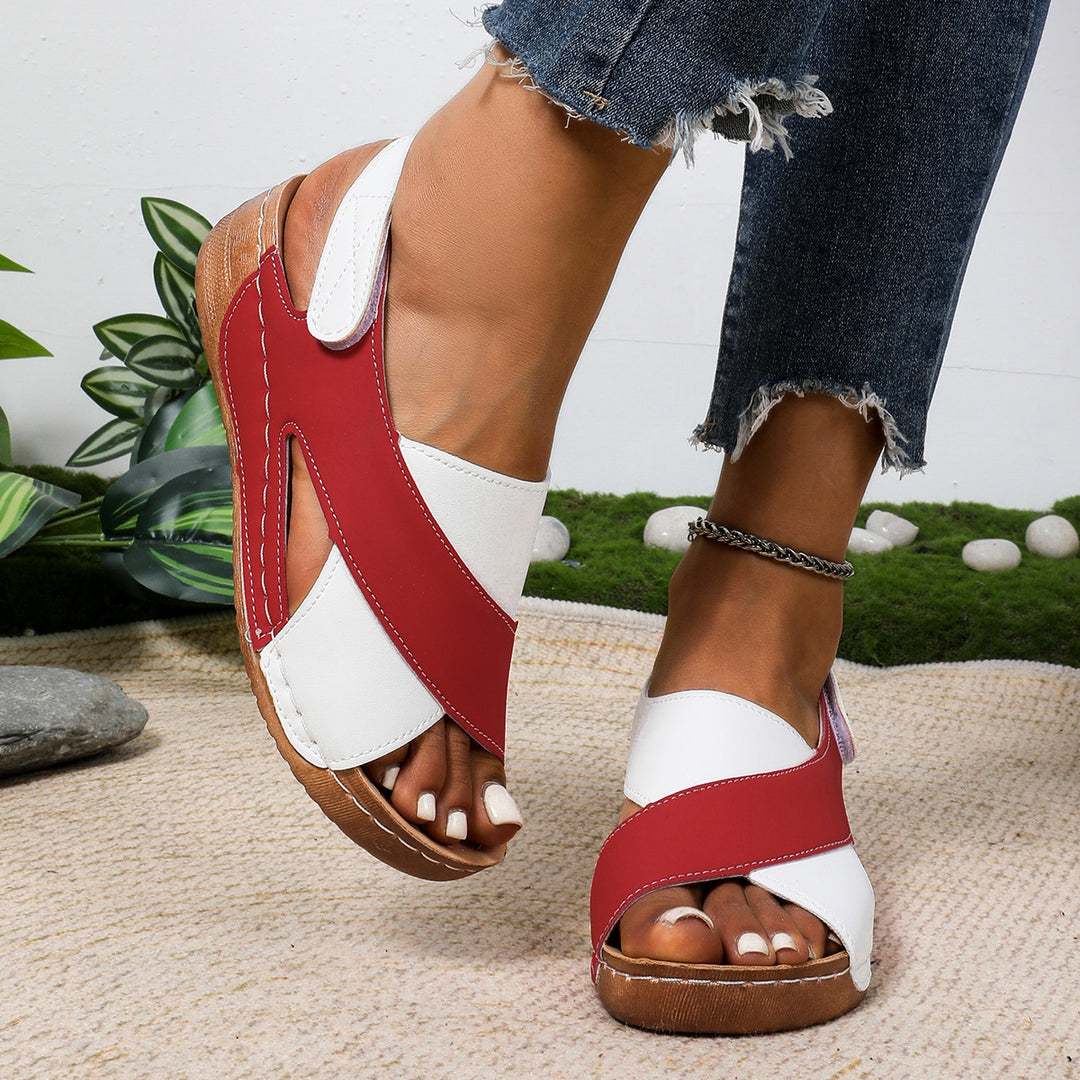 Women Comfortable Orthopedic Sandals with Adjustable Heel Strap Mune Fashion