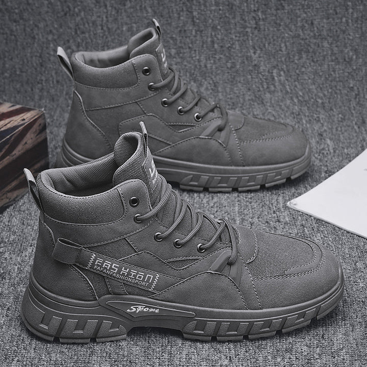 Men's robust high-cut utility boots with Cordura inserts, reinforced toe cap, and shock-absorbing off-road sole Mune Fashion