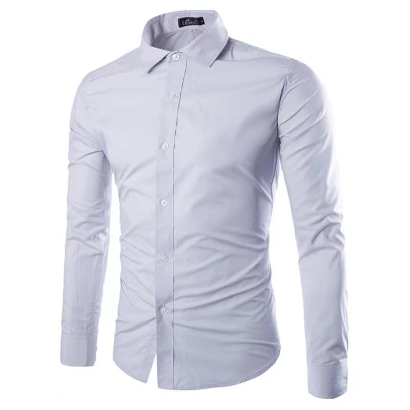 Men's tailored business shirt with Kent collar and elastic cotton stretch quality Mune Fashion
