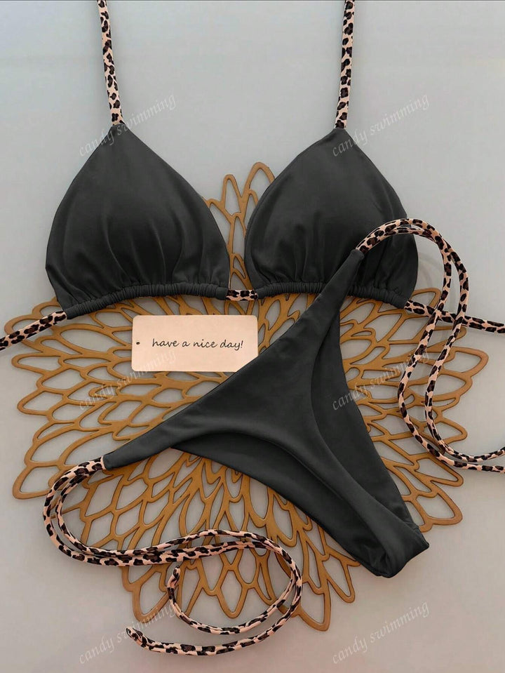 Ladies Triangle Bikini with unique straps Mune Fashion