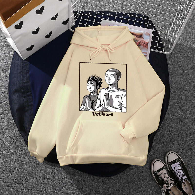 Women's soft hoodie with large manga panel print and kangaroo pocket Mune Fashion