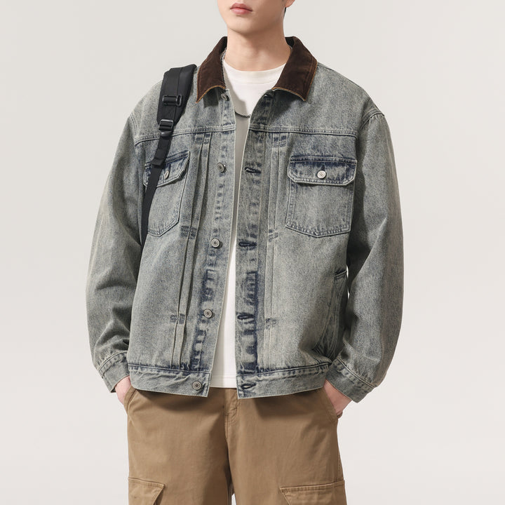 Men's Designer Denim Jacket Mune Fashion