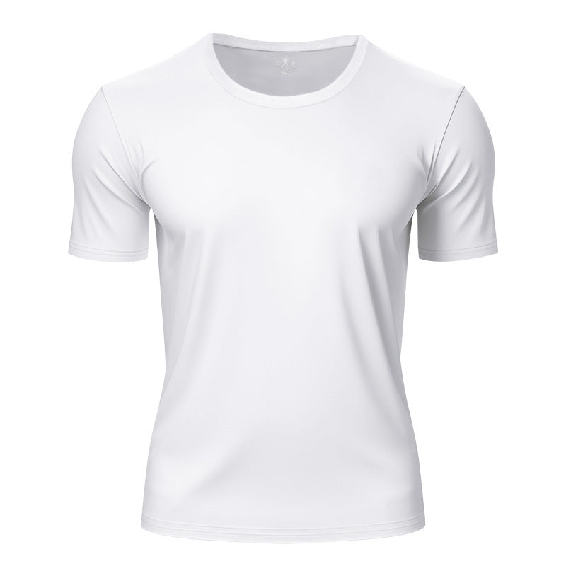 Men's lightweight short sleeve functional shirt with round neck, quick-drying stretch fabric and flat seams Mune Fashion