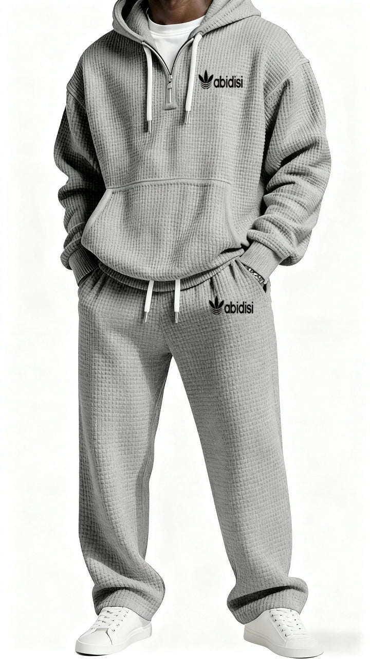Men's trendy hoodie with practical zipper and comfortable jogging pants Mune Fashion