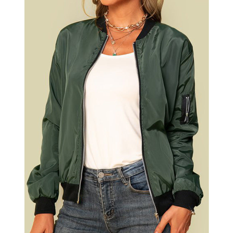 Mune | Women's bomber jacket with pockets and zipper