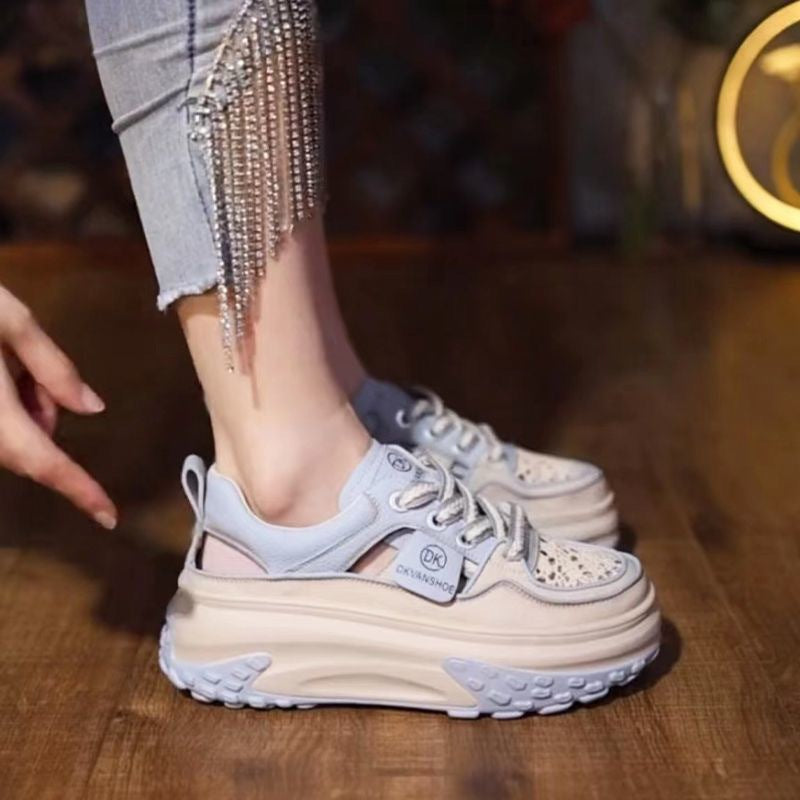 Women's High-Top Sneakers with Padded Sole and Breathable Construction Mune Fashion