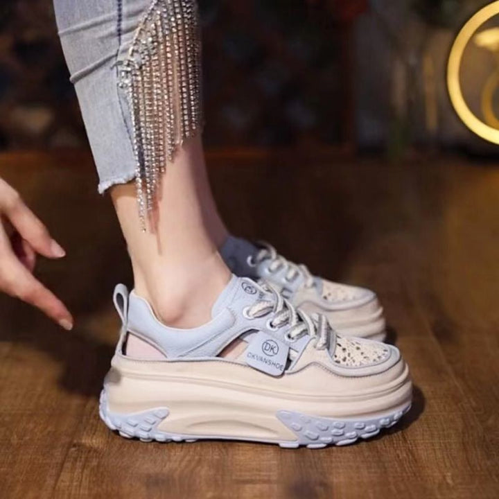 Women's High-Top Sneakers with Padded Sole and Breathable Construction Mune Fashion