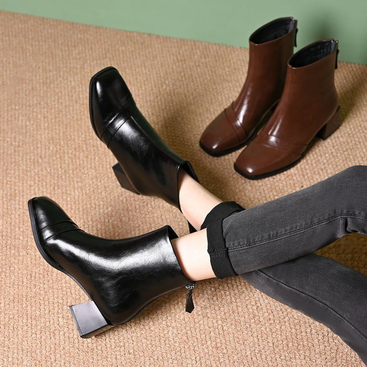 Women Elegant Chelsea Ankle Boots Mune Fashion