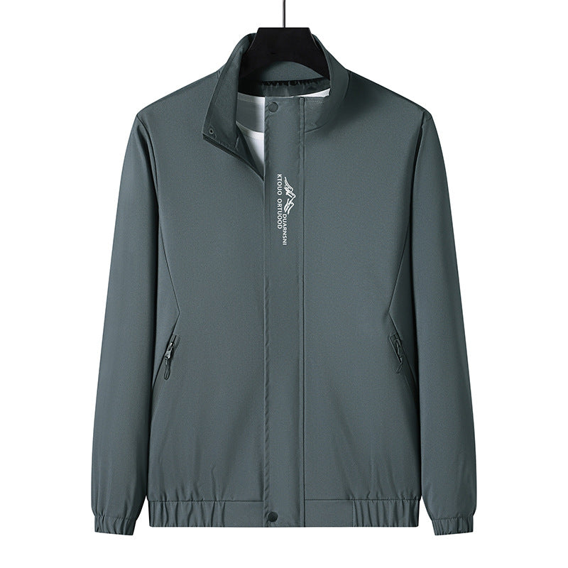 Men's Lightweight Sports Jacket with High Collar Mune Fashion