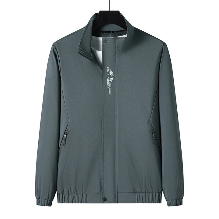 Men's Lightweight Sports Jacket with High Collar Mune Fashion