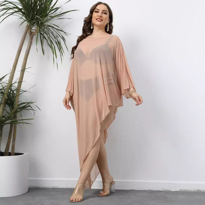 Women's elegant beach cover-up made of light mesh material Mune Fashion
