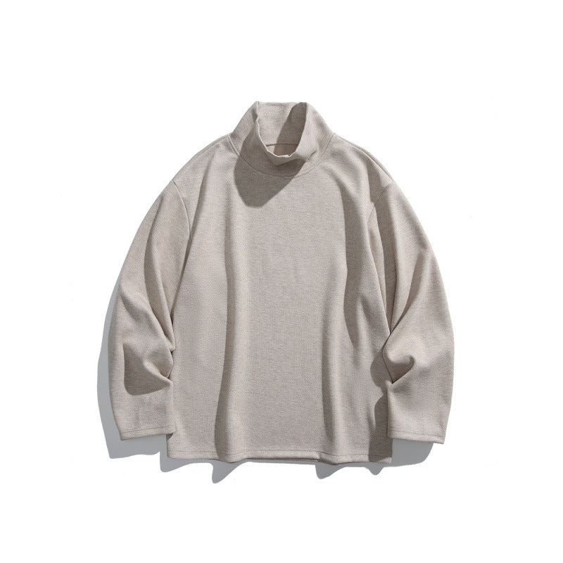 Unisex Boxy Fine Knit Pullover with Short Polo Collar and Straight Hem Mune Fashion