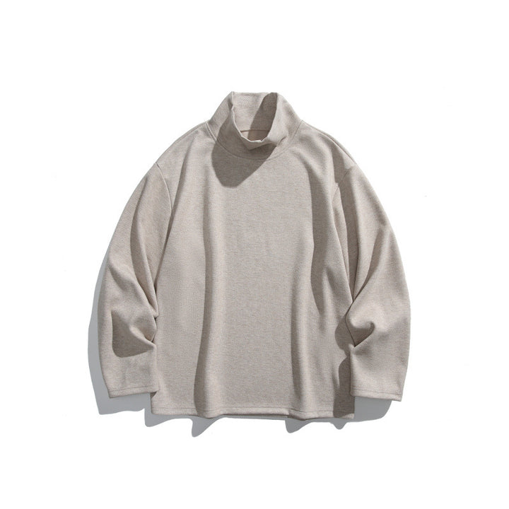 Unisex Boxy Fine Knit Pullover with Short Polo Collar and Straight Hem Mune Fashion