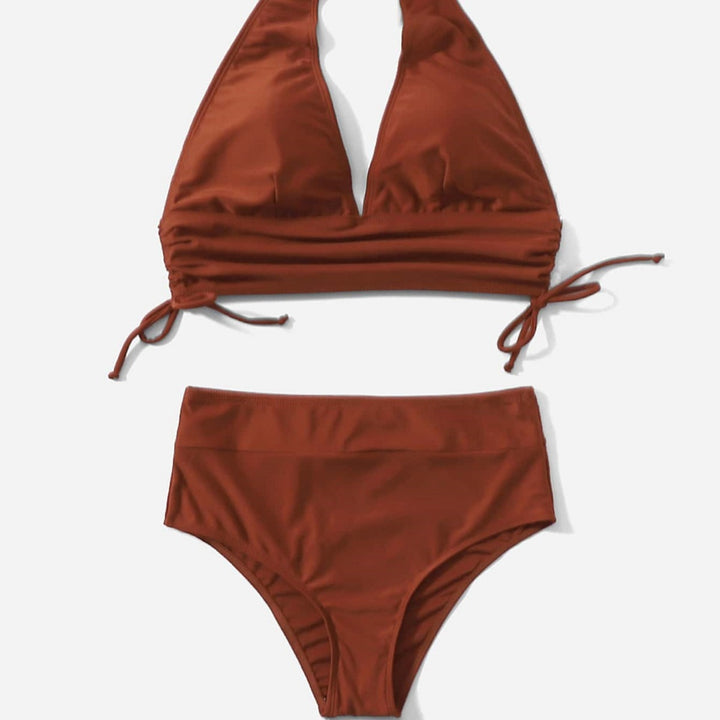 Women's High-Cut Bikini with Adjustable Ruffles Mune Fashion