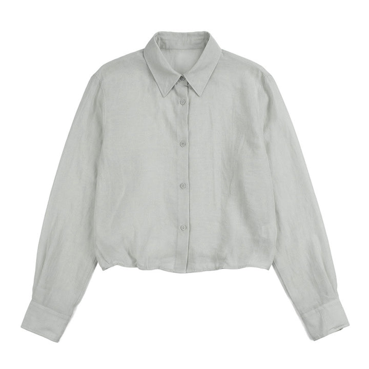 Damen Elegante und leichte Bluse mit Knopfdetails Mune Fashion