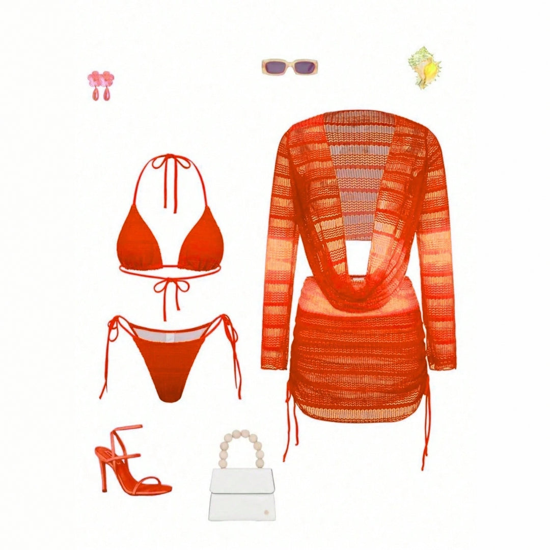 Women Stylish Wrap Sweater with Deep Neckline Mune Fashion