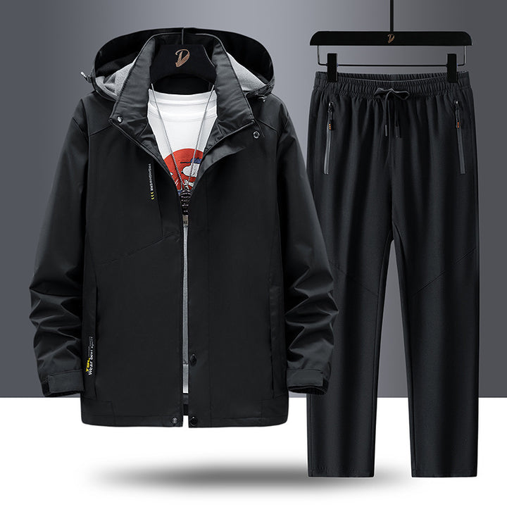Men's Waterproof Outdoor Jacket and Sports Pants Mune Fashion