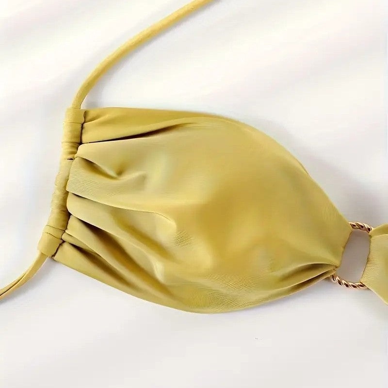 Women's bandeau bikini with decorative rings Mune Fashion