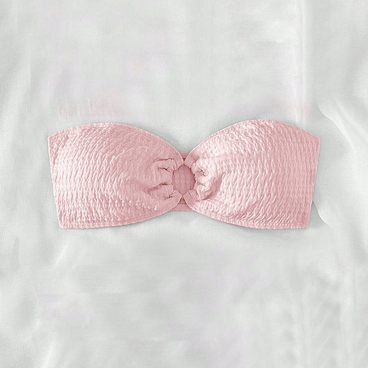 Women's bandeau bikini top with textured surface Mune Fashion