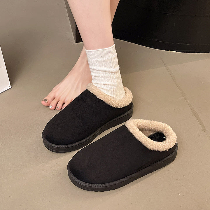 Women's Lined Mule Slippers with Faux Fur Lining and Non-Slip Rubber Sole Mune Fashion