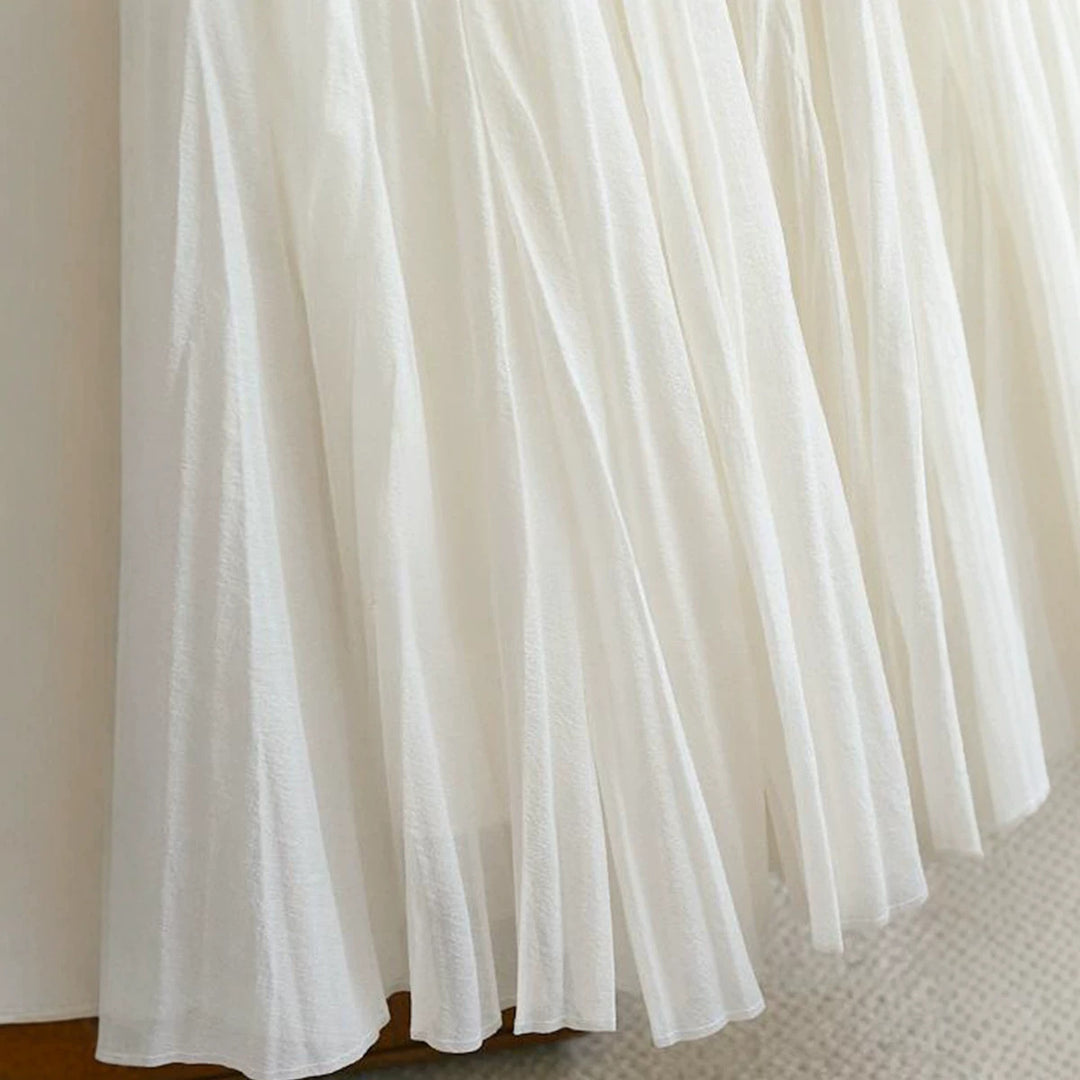 Women Elegant and Flowing Maxi Skirt Mune Fashion