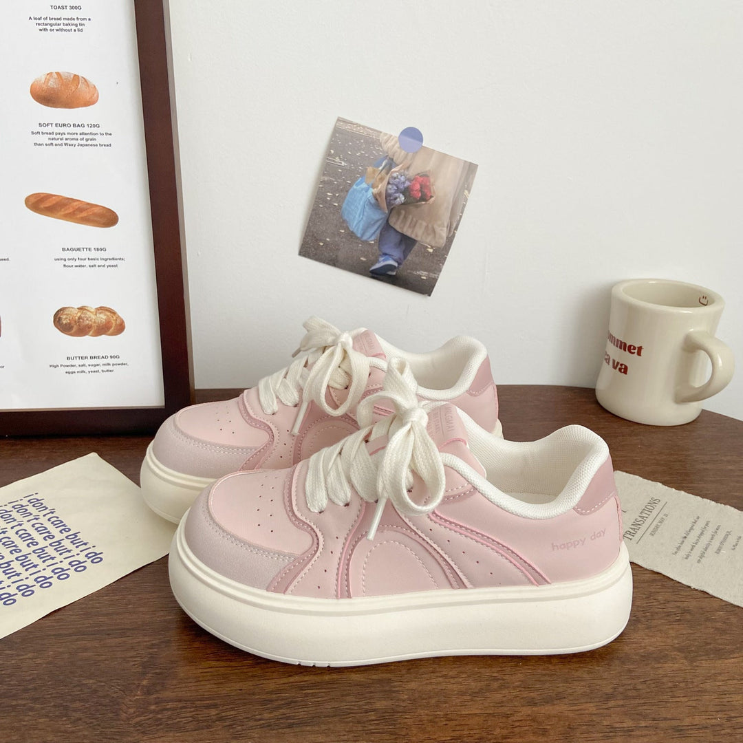 Women Elegant Platform Sneaker with Textured Upper Material Mune Fashion