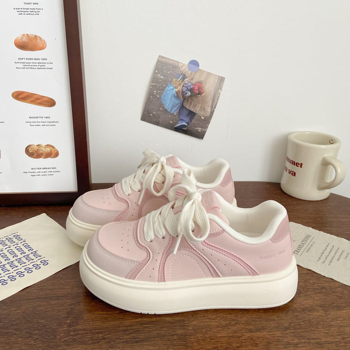 Women Elegant Platform Sneaker with Textured Upper Material Mune Fashion