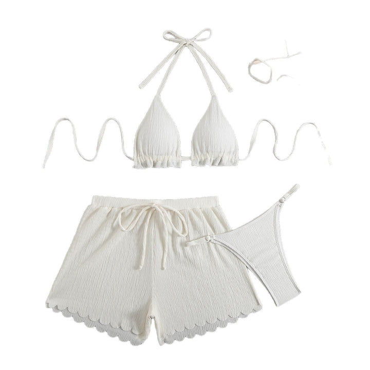 Women's bikini set with concealed bottom and elegant ruffle Mune Fashion
