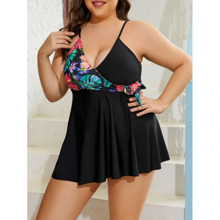 Ladies' Wrap Swimsuit with Floral Design Mune Fashion