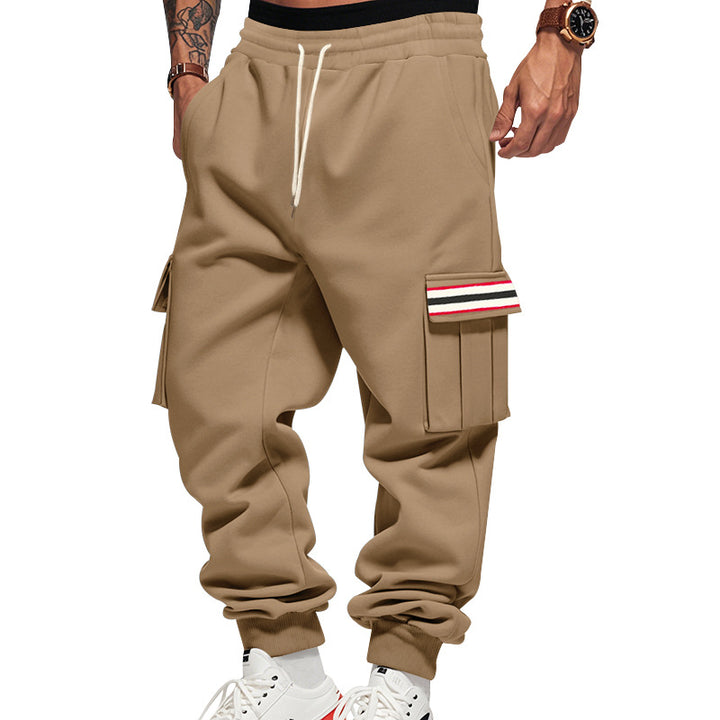 Men's Cargo Jogging Pants with Multiple Pockets and Drawstring Mune Fashion