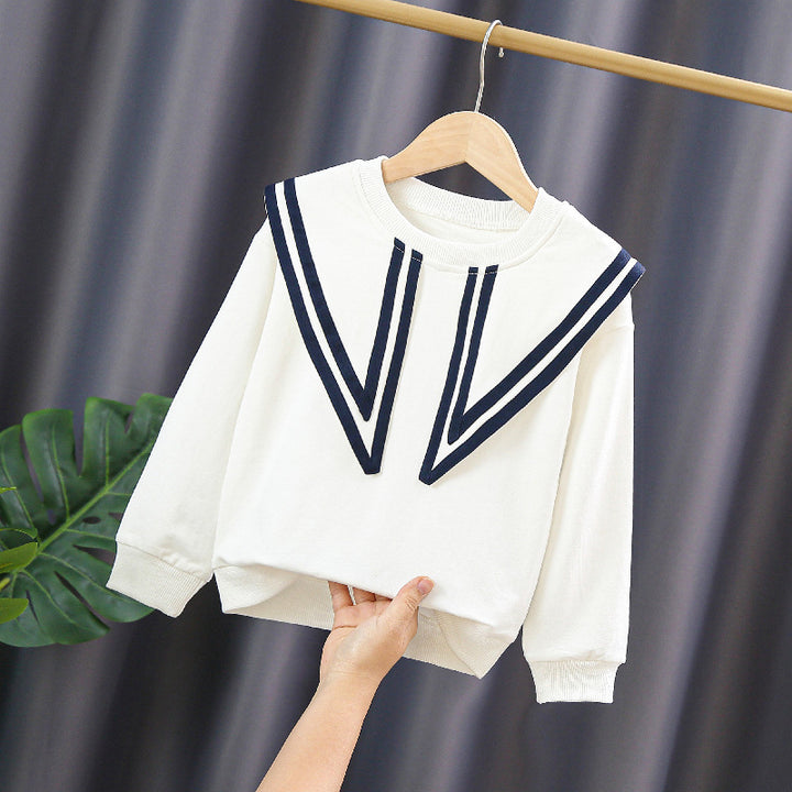 Women's sweatshirt with maritime collar Mune Fashion