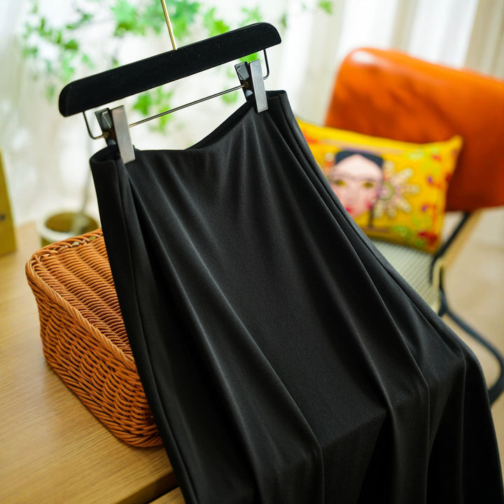 Ladies Flowing Maxi Skirt with Asymmetric Hem Mune Fashion