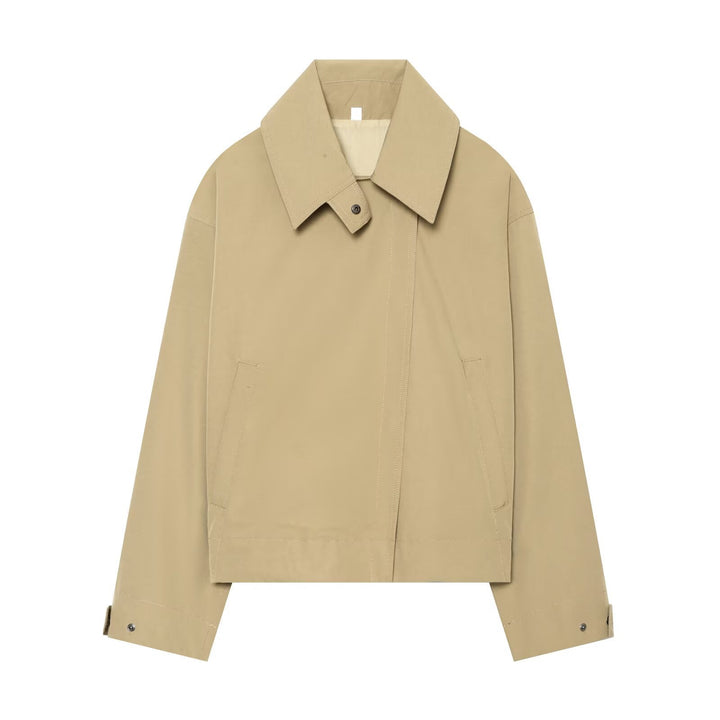 Women's short jacket with oversized collar and adjustable cuffs Mune Fashion