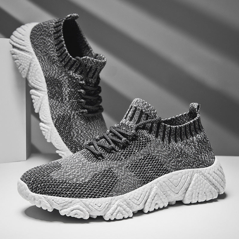 Unisex nan urban knitted slip-on sneakers with sock-like shaft and distinctive profile sole Mune Fashion