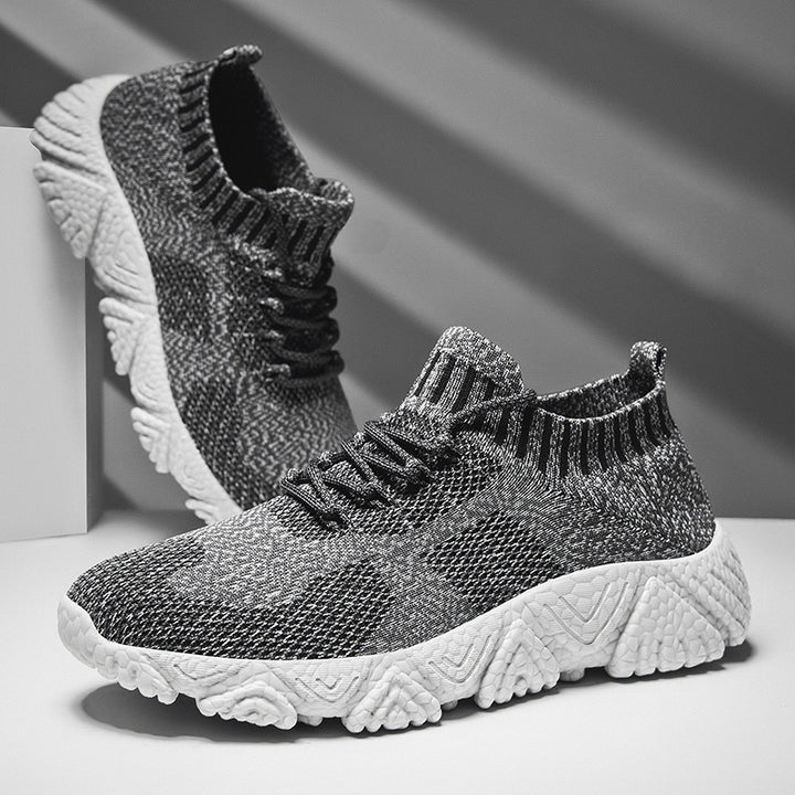 Unisex nan urban knitted slip-on sneakers with sock-like shaft and distinctive profile sole Mune Fashion